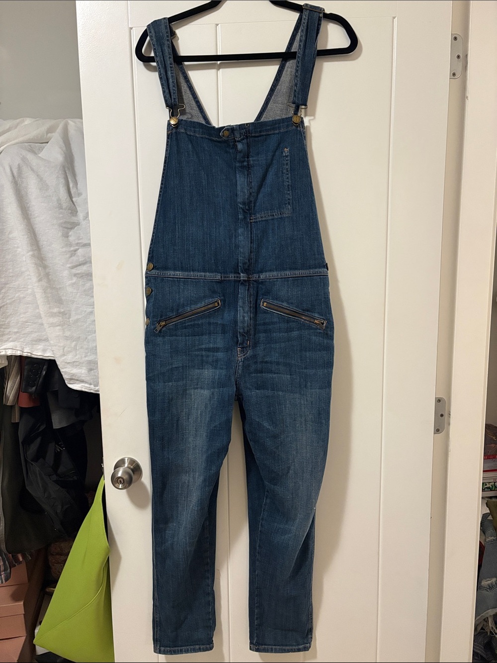 Current/Elliott Light Blue Denim Jumpsuit